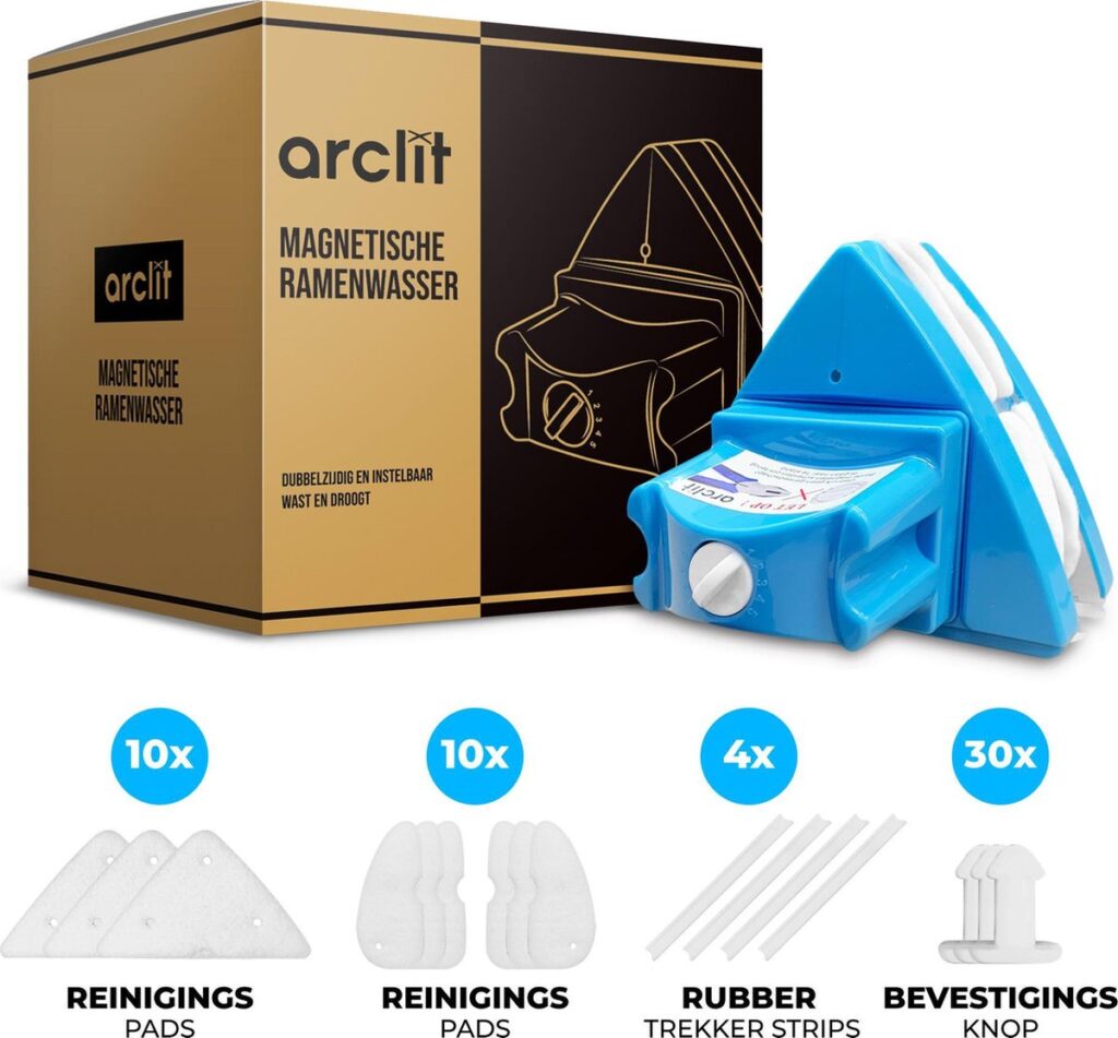 Arclit® | Magnetische ramenwasser | Verstelbare ruitenreiniger